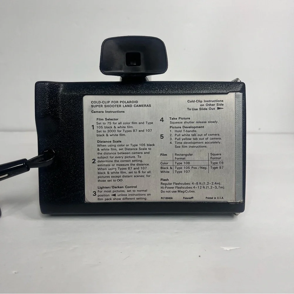 vintage polaroid super shooter instant land camera‎ 1975-1977 strap